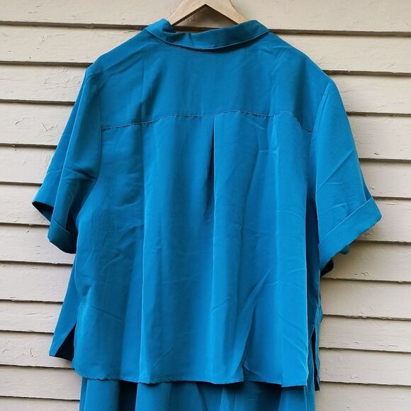 Woman Within 2-Piece Work Outfit Dress Blouse Set Size 3X NWOT - Picture 4 of 13